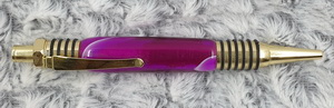 klickkugelschreiber acryl violett